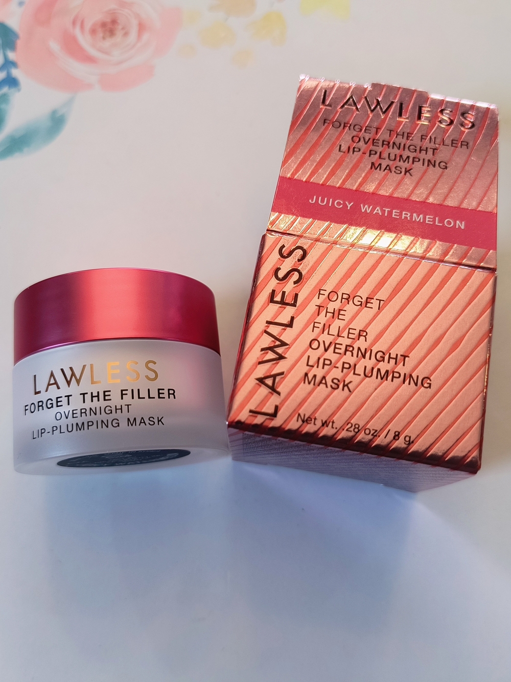 LAWLESS Forget Then Filler Juicy Watermelon Overnight Lip-Plumping Lip Mask 8g